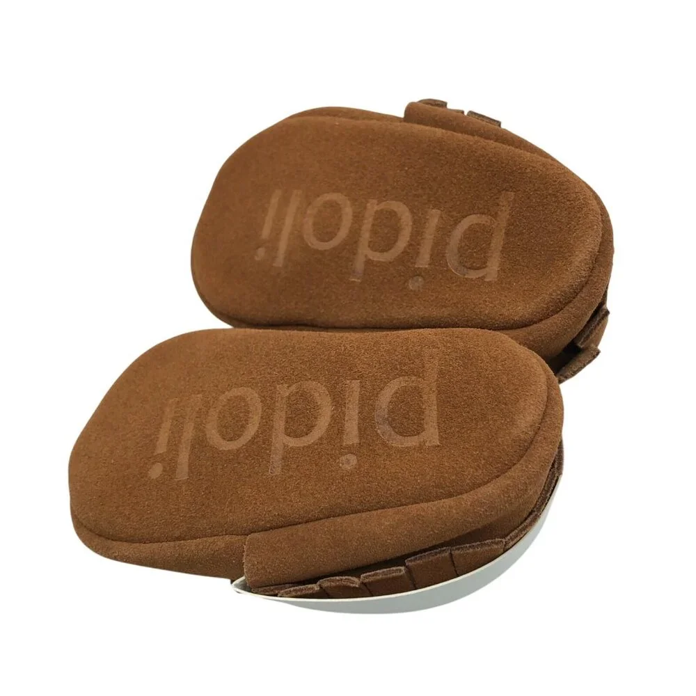 Pidoli Toddler Boys Girls Moccasins Faux Suede Soft Sole Fringe Brown Size 3
